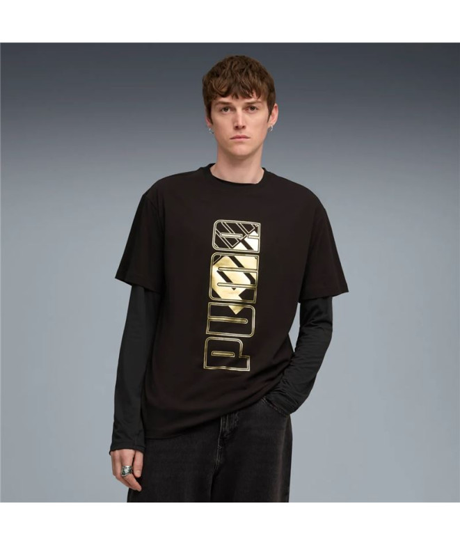 T-shirt Puma Maximal Metallic Relaxed Tee Homme...