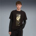 Camiseta Puma Maximal Metallic Relaxed Tee Homem Preto
