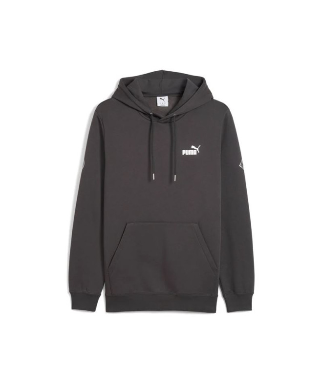 Moletom Puma Maximal Metallic Homem Cinza Escuro