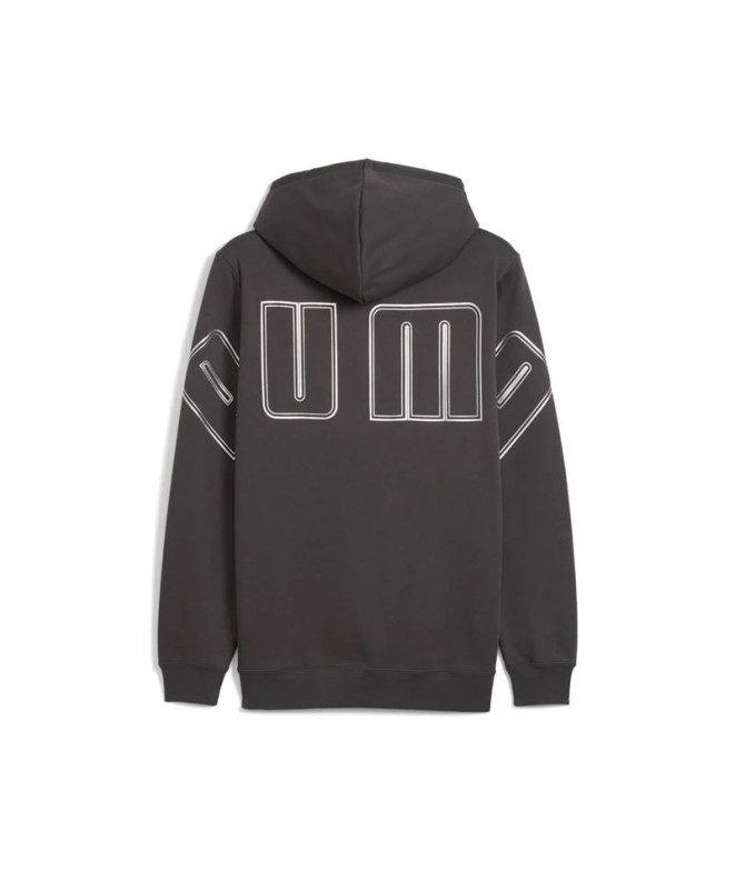 Moletom Puma Maximal Metallic Homem Cinza Escuro