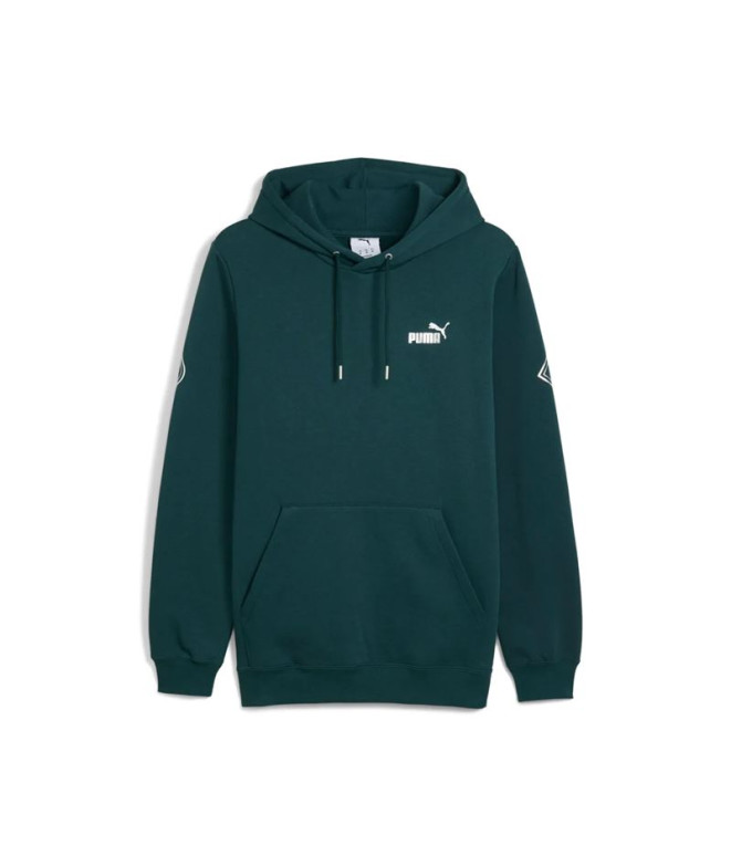 Sudadera Puma Maximal Metallic Hombre Verde Terrain
