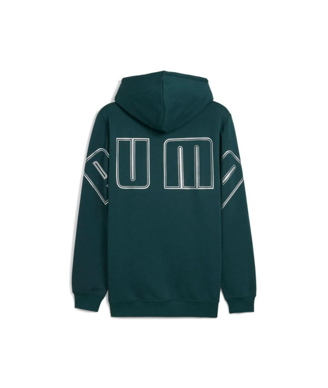Moletom Puma Maximal Metallic Homem Verde Terrain
