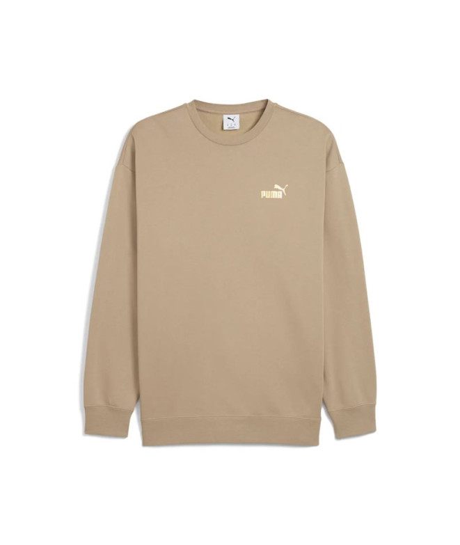 Moletom Puma Maximal Metallic Relaxed Homem Ice Coffee