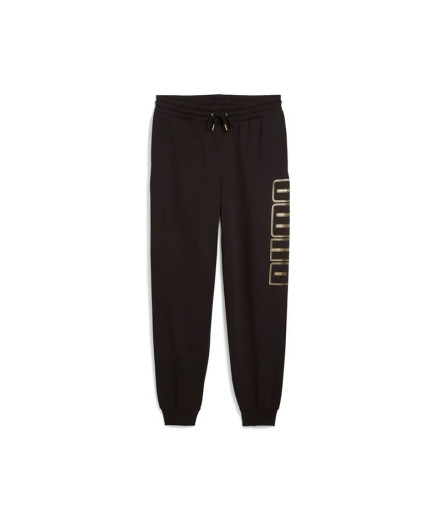 Calça Puma Maximal Metallic Swe Homem Preto