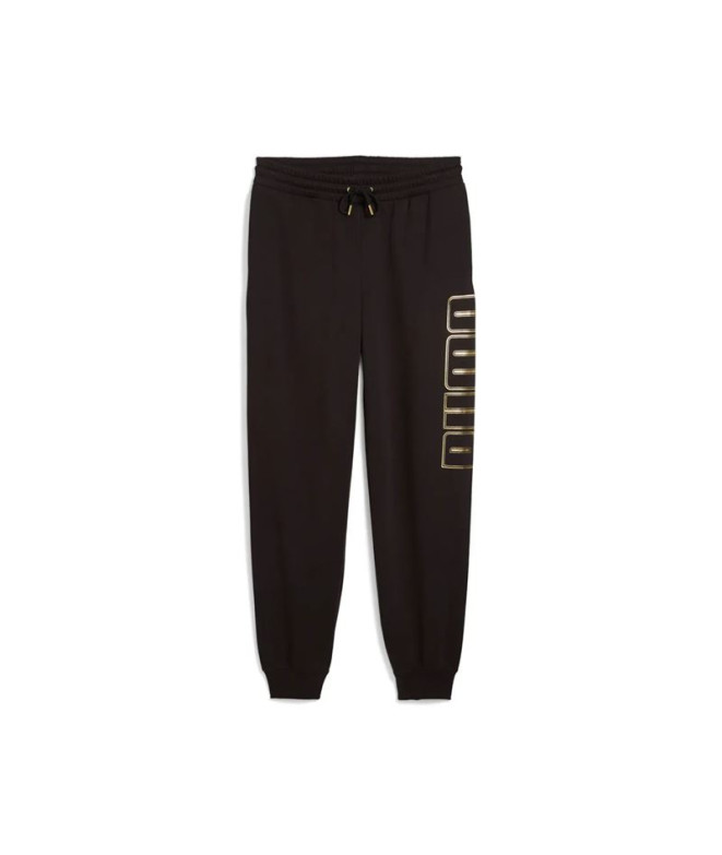 Sudadera Puma Maximal Metallic Swe Hombre Negro