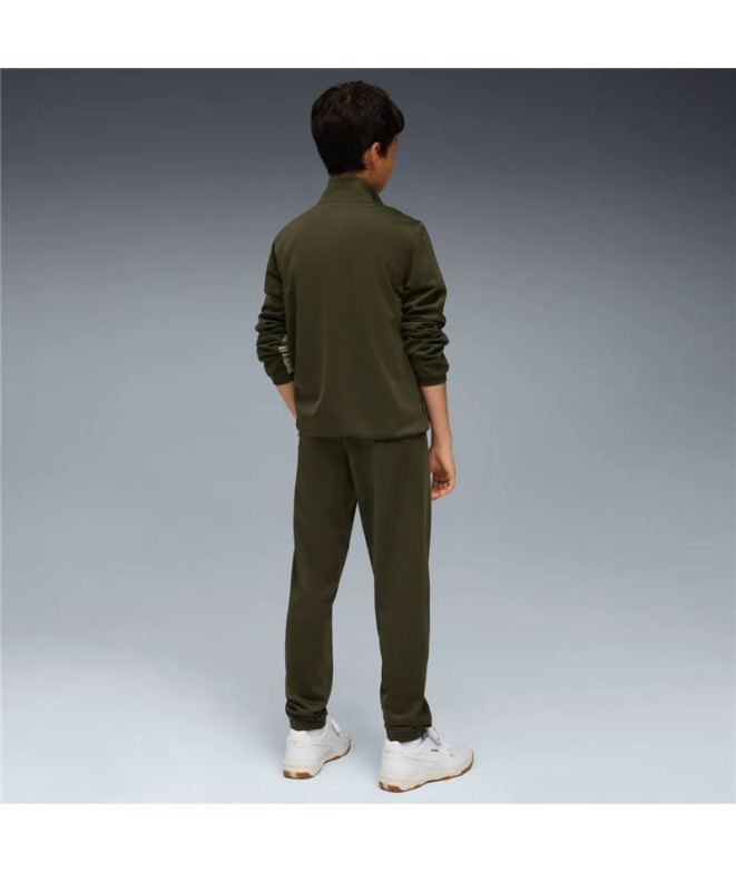 Fato de treino Puma Poly Colorblock, Verde Oliva Escuro, Infantil