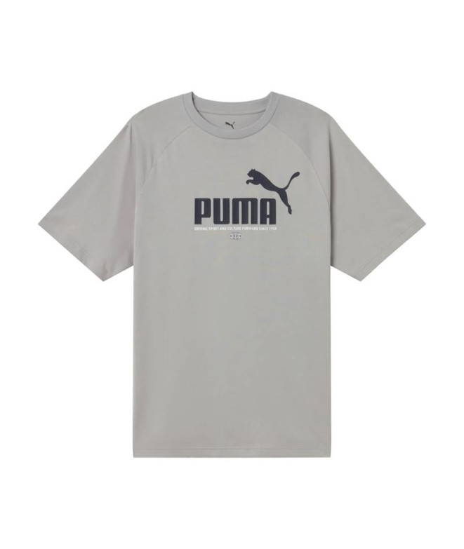 T-shirt Puma Graphic Relaxed Gray Echo Homme