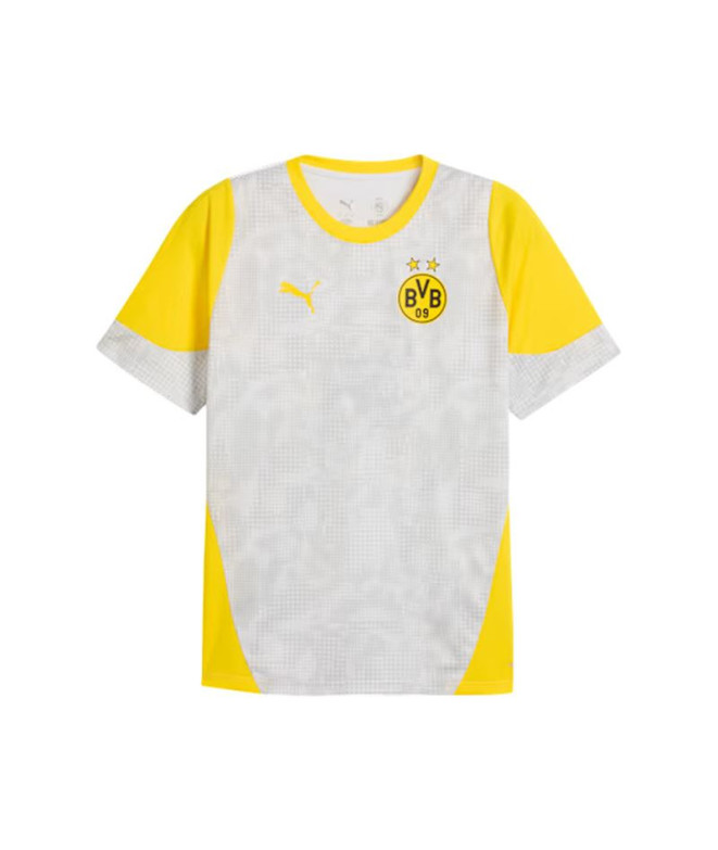 Camiseta de Futebol Puma Borussia Dortmund Training, Silver Mist-Fas, Homem