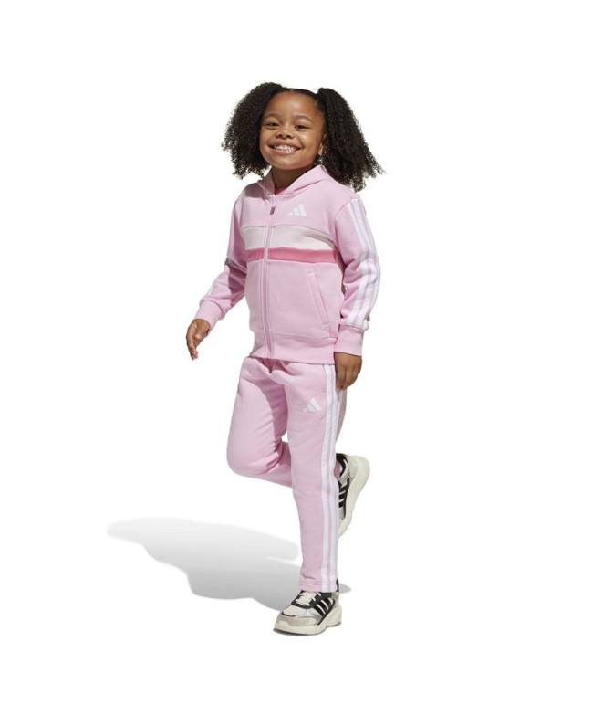 Chandal adidas Lk 3 Bandas Tib Flecce Enfant Rose