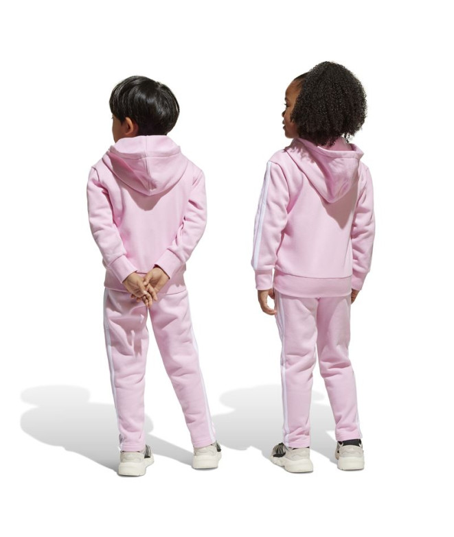 Chandal adidas Lk 3 Bandas Tib Flecce Enfant Rose
