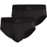 Cuecas adidas Slip Low Rise 3 Stripes Active Flex Cotton Homem Preto