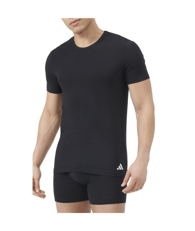 Camiseta adidas Ss Crew 2P Active Flex Cotton Homem Preto