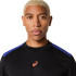 Camiseta de Pádel ASICS Padel Court Ss Top Homem Preto/Azul Cobalto