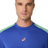 Camiseta de Pádel ASICS Padel Court Ss Top Homem Azul Cobalto/Verde