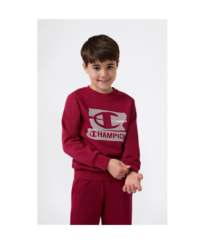 Sudadera Champion Graphic Shop Niño Granate
