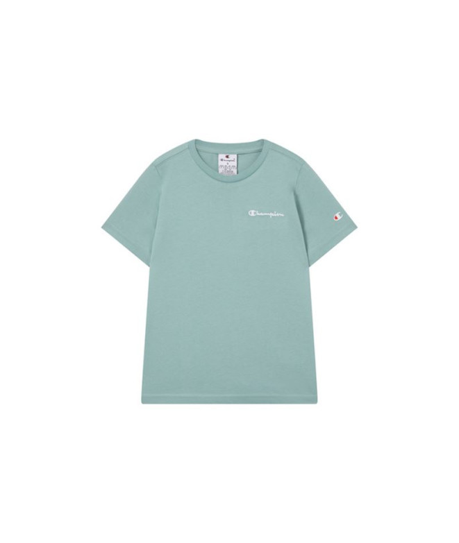 Camiseta Champion Icons Contrast Niño Turquesa