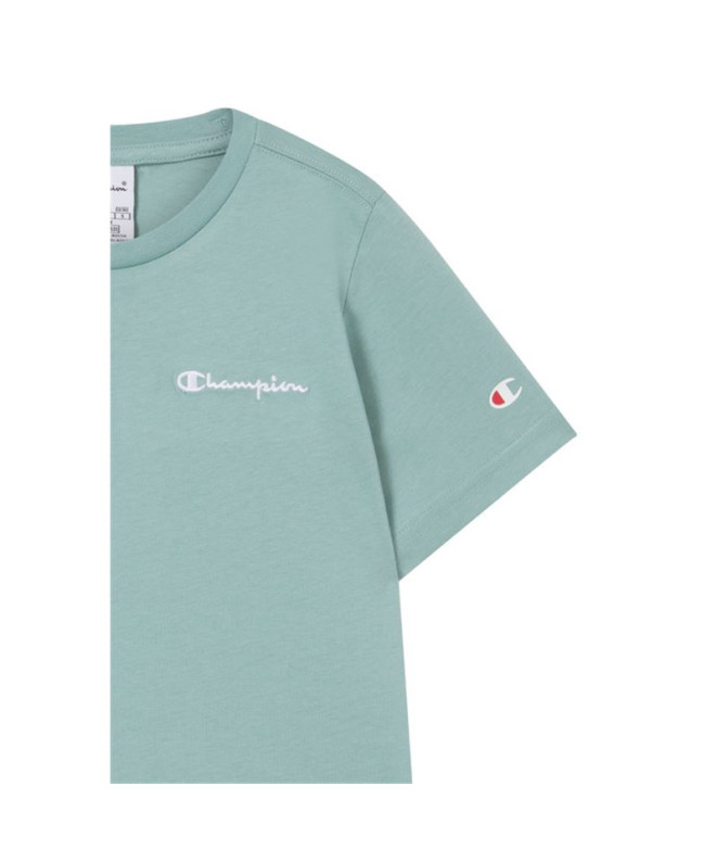 T-shirt Champion Icons Contrast Enfant Turquoise