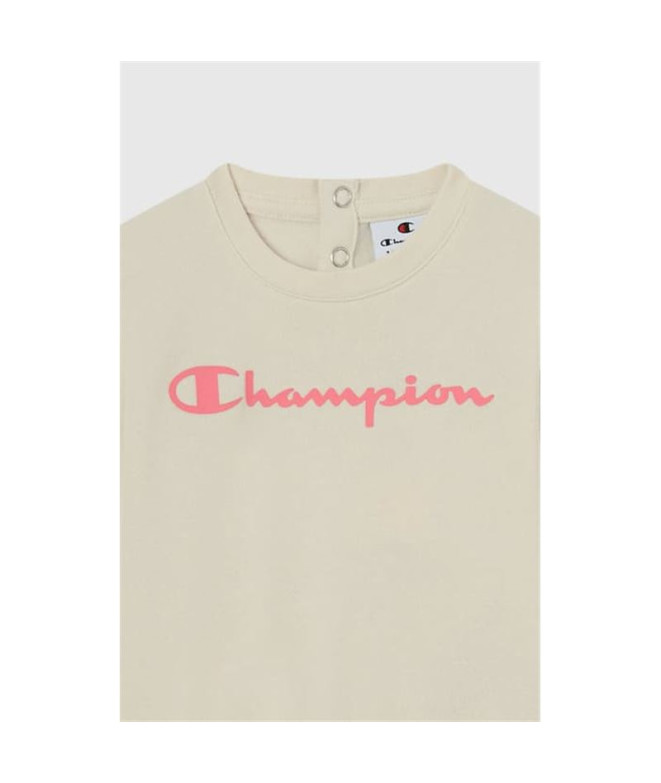 Chándal Champion Sweatsuits Infantil Beige