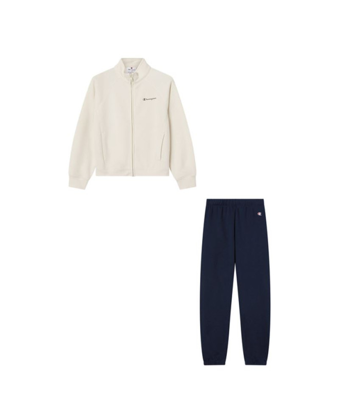 Chándal Champion Sweatsuits Niña Blanco/Azul