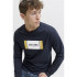 Camiseta Jack and Jones Jjhayato Ls Crew Homem Sky Captain