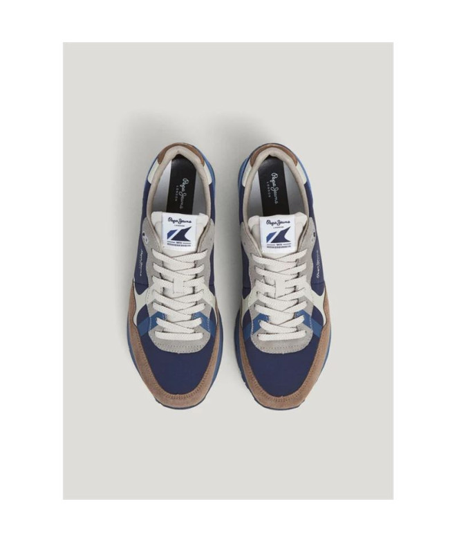 Zapatillas Pepe Jeans Brit Prints Hombre Marrón