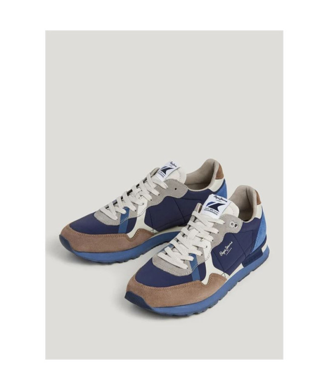 Zapatillas Pepe Jeans Brit Prints Hombre Marrón