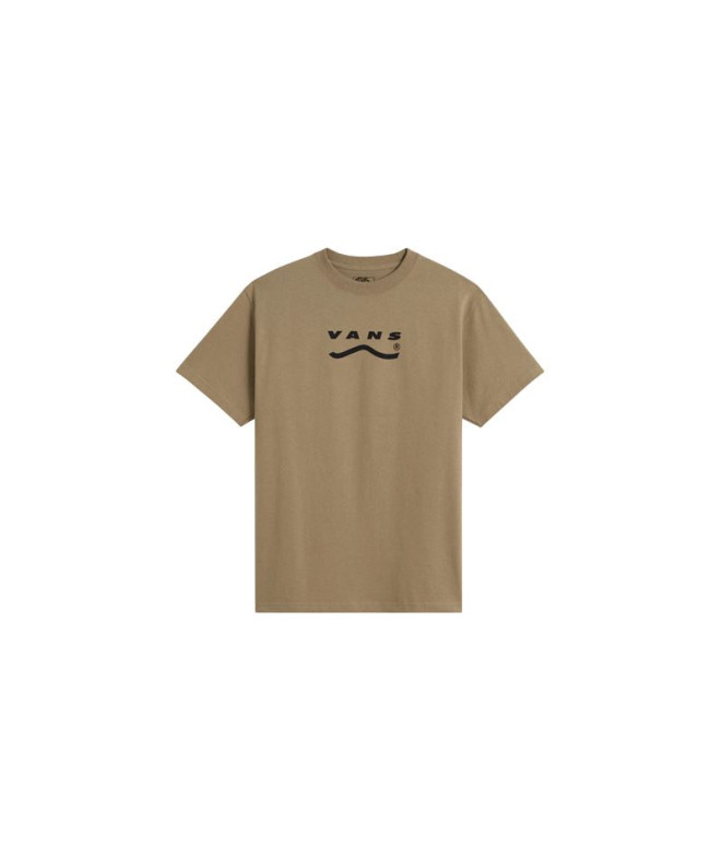 Camiseta Vans Determined Ss Bay Marrom/Preto Homem
