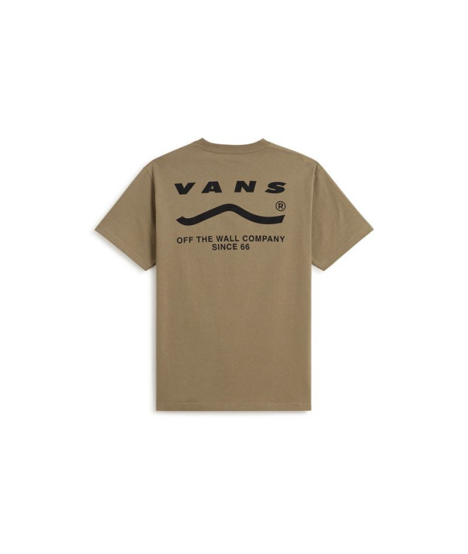Camiseta Vans Determined Ss Bay Marrom Homem