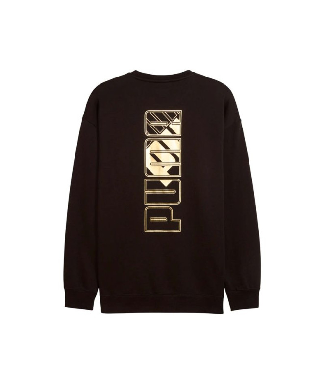 Moletom Puma Maximal Metallic Relaxed Preto