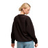 Sudadera Puma Maximal Metallic Oversized Crew FL Mujer Negro