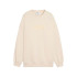Sweat Puma Maximal Metallic oversize Crew FL Femme Beige