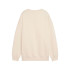 Sweat Puma Maximal Metallic oversize Crew FL Femme Beige
