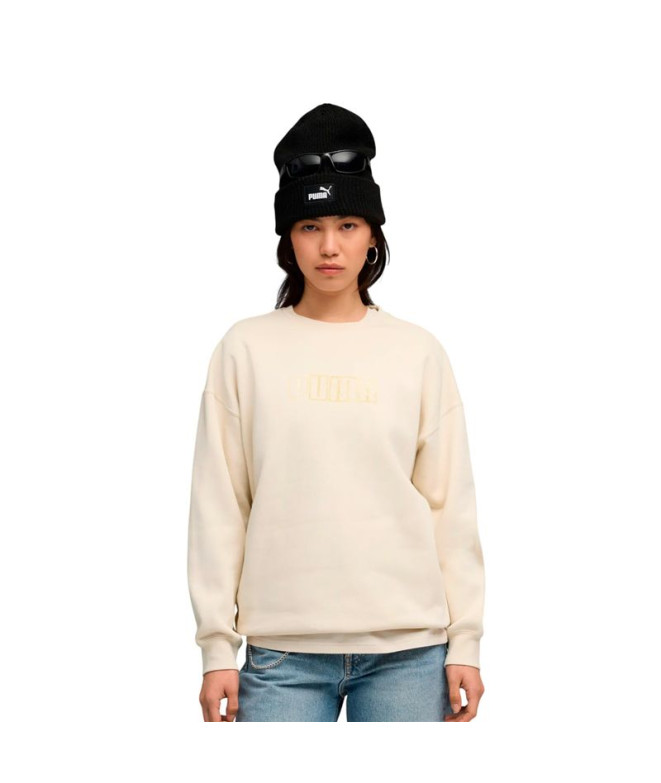 Moletom Puma Maximal Metallic versized Crew FL...