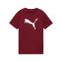 Camiseta Puma Essentials Cat Logo B Ruby Shimmer Infantil
