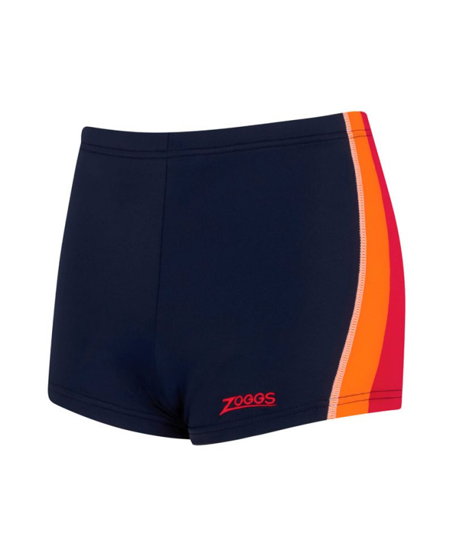 Fato de banho de Natação Zoggs Toronto Hip Racer 21 Menino Azul Marinho/Vermelho