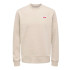 Moletom Only & Sons Onsdawson Reg Crew Vd Homem Silver Lining