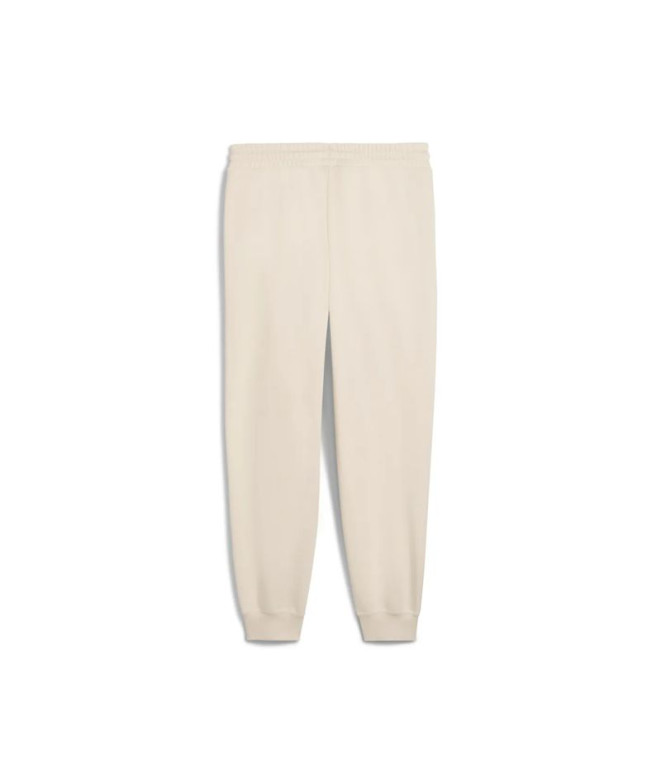 Calça Puma Maximal Metallic Com Mulher Bege