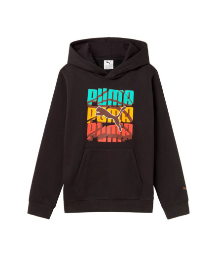 Moletom Puma Graphic Logo Cor da Infantil Preto
