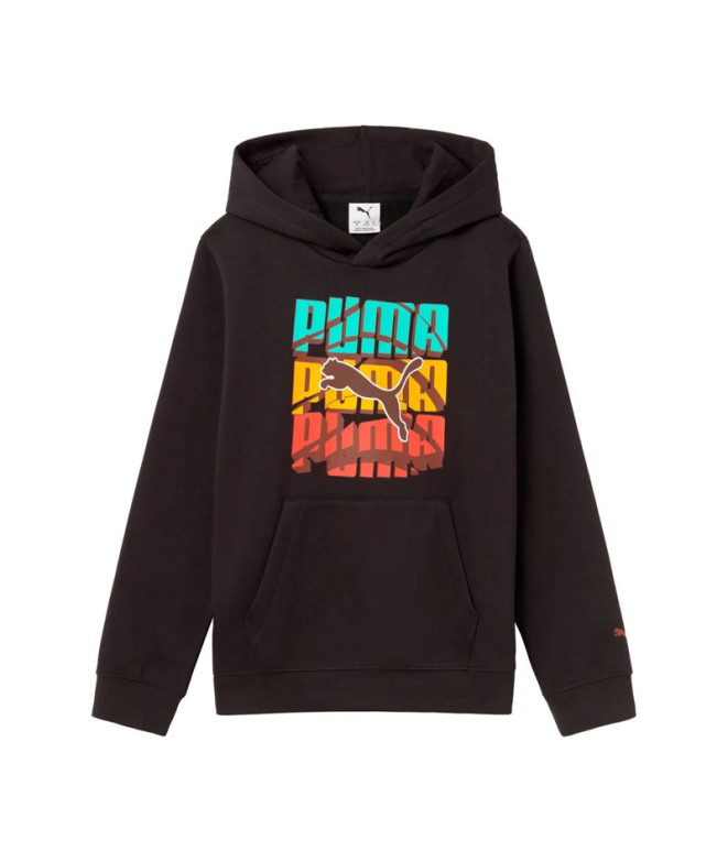 Moletom Puma Graphic Logo Cor da Infantil Preto