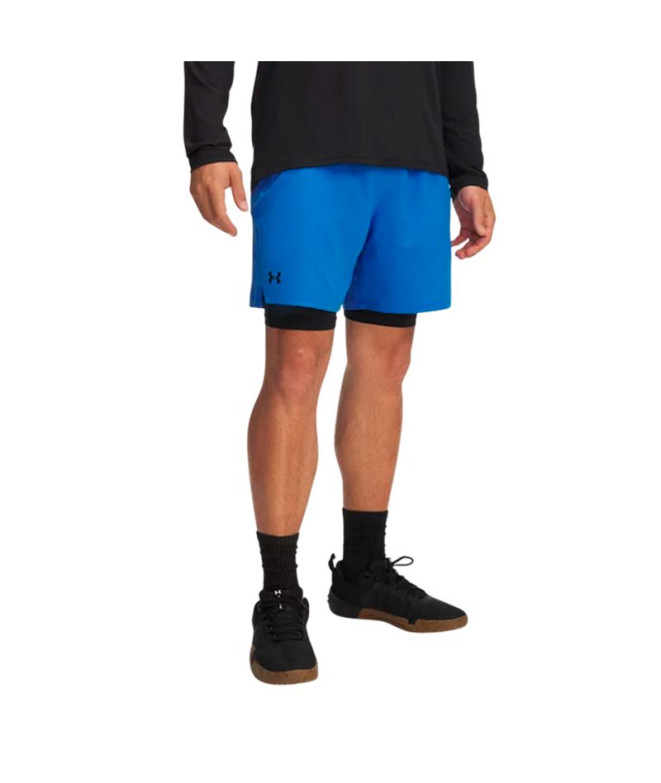 Pantalon de Fitness Under Armour Vanish Woven 2In1 Sts Homme Bleu