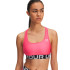 Sujetador Deportivo de Fitness Under Armour Hg Mid Branded Mujer Rosa