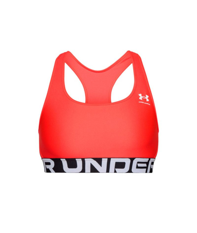 Brassiere de sport de Fitness Under Armour Hg Mid Branded Femme Rouge
