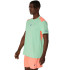 Camiseta de Pádel ASICS Padel Court Ss Top Hombre Verde/Coral