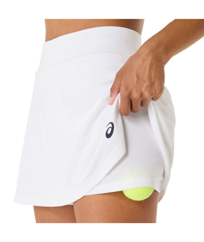 Saia de Tênis ASICS Court Skirt Mulher Branco