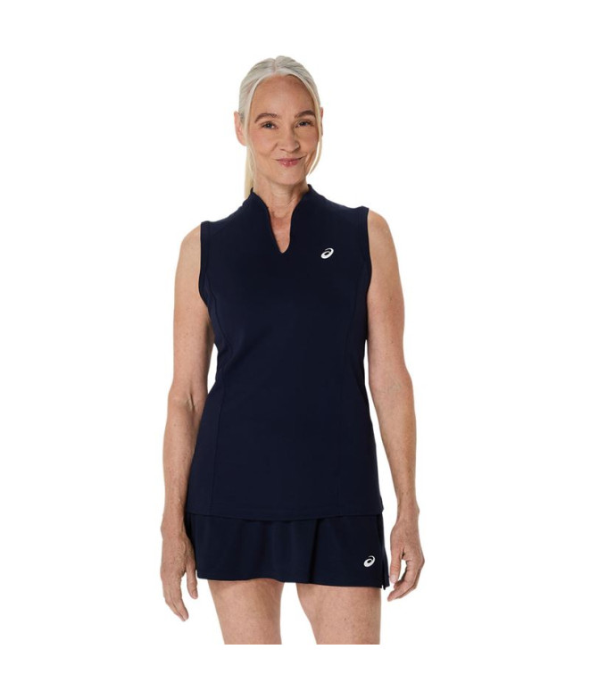 T-shirt Débardeur de Tennis ASICS Court Tank Femme Bleu Marine