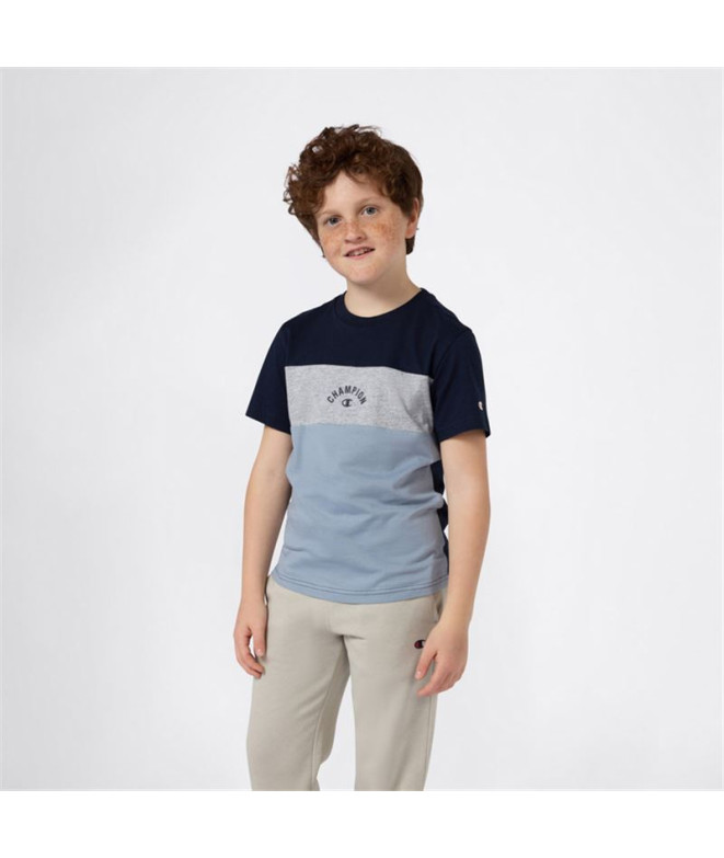 Camiseta Champion Icons Plus Menino Azul