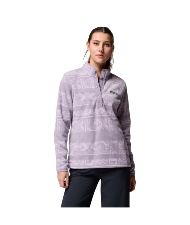 Polaire Montagne Columbia Benton Springs™ Imprimé 1/2 Snap Femme Violet