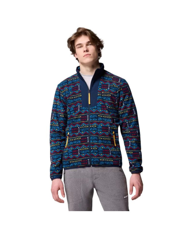 Fleece Montanha Columbia Sequoia Grove™ Printed Full Zip Homem Azul