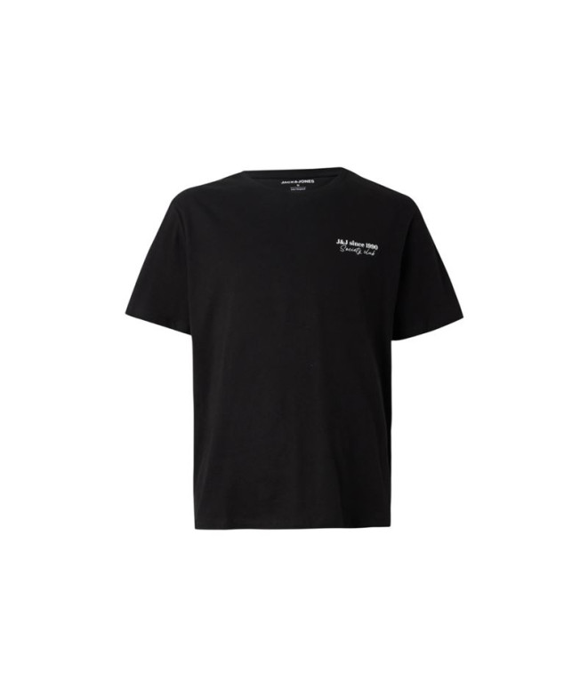 Camiseta Jack and Jones Jjninety Ss Crew Black Hombre