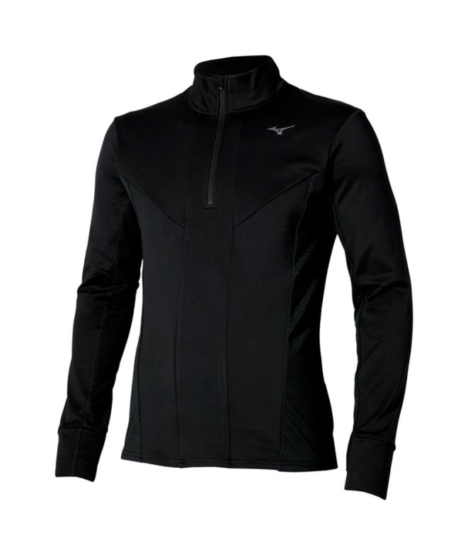 Sweat de Running Mizuno Active Warm Hz Ls Homme Noir